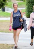 Kaley Cuoco leaving after morning workout in Studio City, Los Angeles