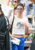 Kendall Jenner shopping at Balloon Saloon in New York City