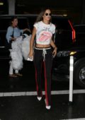 Alessandra Ambrosio arriving for fittings at Victoria's Secret office in New York