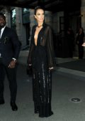 Alessandra Ambrosio seen leaving her hotel in Milan, Italy