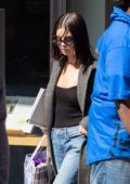 Selena Gomez leaving her apartment in New York