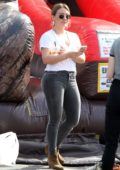 Hilary Duff and Matthew Koma shops at the Farmers Market in Studio City, Los Angeles