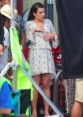 Lea Michele on the set of 'The Mayor' in Los Angeles