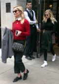 Reese Witherspoon with daughter Ava Phillippe and Zoe Kravitz step out of their hotel for a day out in New York City