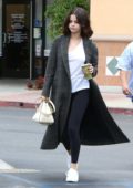 Selena Gomez stop by Panera Bread before heading into the Four Seasons in Westlake Village, California