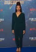 Sonequa Martin-Green attends a fan screening of Star Trek at the Millbank Tower in London