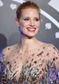 Jessica Chastain at the premiere of Molly's Game in London