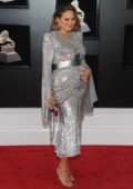 Chrissy Teigen attends the 60th Annual Grammy Awards at Madison Square Garden in New York