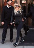 Rita Ora wears a Prada fanny pack as she heads to the gym in New York City
