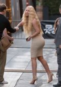 Iggy Azalea arrives to make an appearance on 'Jimmy Kimmel Live' in Los Angeles
