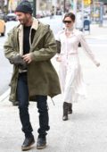 David Beckham and Victoria Beckham step out together while in town for son Brooklyn's 19th birthday in New York City