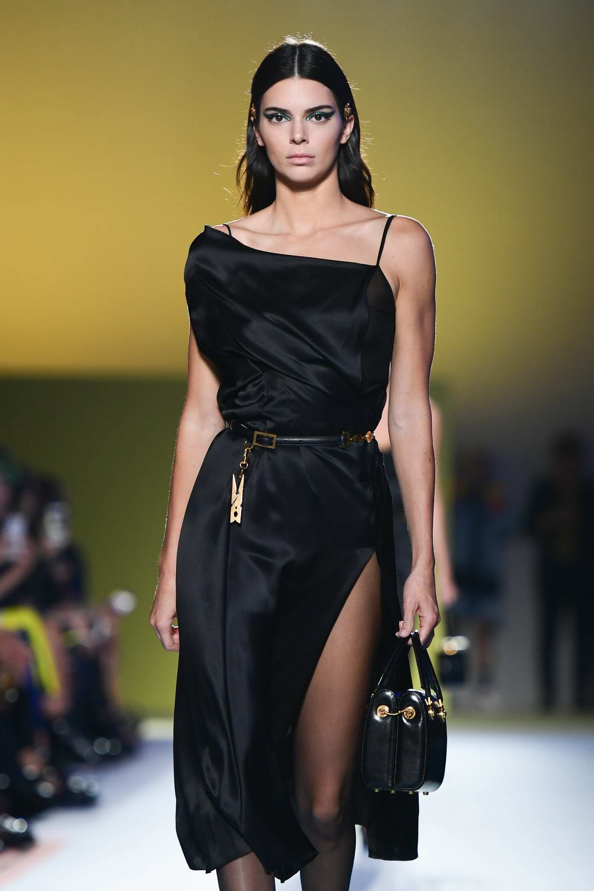kendall jenner walks the runway at versace fashion show during milan ...