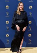 Yvonne Strahovski attends the 70th Primetime EMMY Awards (EMMYS 2018) at Microsoft Theater in Los Angeles