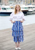 Ellie Bamber attends the photocall for 'Les Miserables' during MIPCOM 2018 in Cannes, France