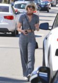 Julianne Hough wears a chic two piece ensemble as she runs errands in Los Angeles