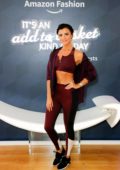 Lucy Mecklenburgh attends the Amazon Fashion Pop-Up Shop Live Yoga with Ella Mills in London, UK