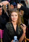 Gigi Hadid seen backstage during the 2018 Victoria's Secret Fashion Show in New York City