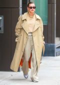 Hailey Baldwin shows off her chic style as she leaves her apartment in New York City