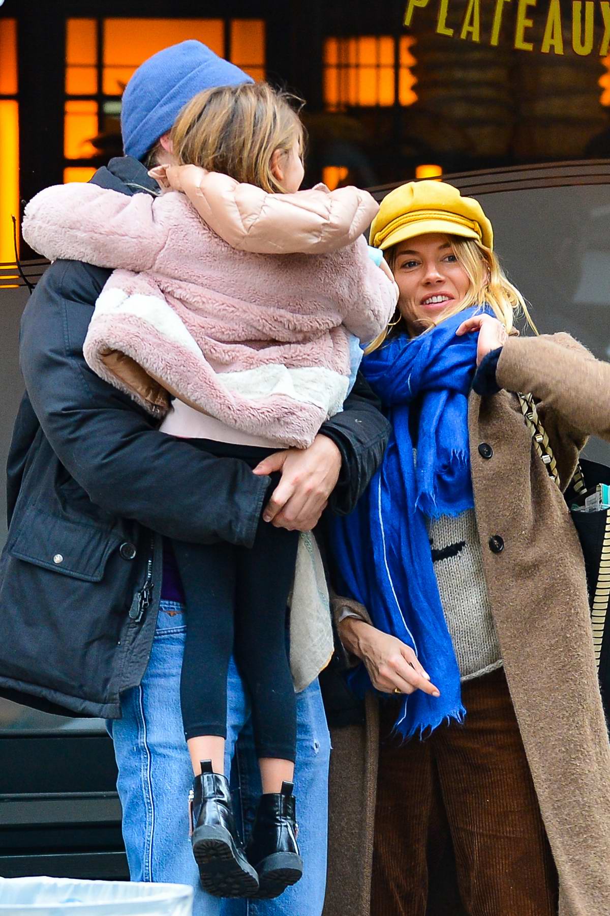 sienna miller steps out with her daughter and new boyfriend lucas zwirner in new york ...