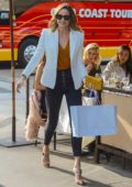 Stacy Keibler enjoys lunch with her girlfriends in Beverly Hills, Los Angeles