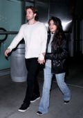 Camila Cabello and Matthew Hussey hold hands as they leave after a movie date at ArcLight Theatre in Hollywood, California