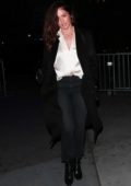 Minka Kelly heading to the Elton John concert at the Staples Center in Los Angeles