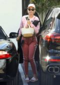 Katy Perry is extra careful as she squeezes out of parking space in Los Angeles