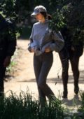 Kendall Jenner, Kourtney and Khloe Kardashian attends Kanye's church service in Los Angeles
