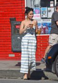 Vanessa Hudgens grabs two coffee's to go with her mom Gina in Los Angeles