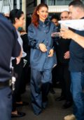 Zendaya greets fans while out in Midtown in New York City
