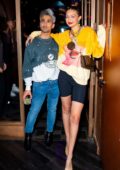 Gigi Hadid attends La Detresse SS20 'Acid Drop' by Alana Hadid and Emily Perlstein at The Fleur Room in New York City