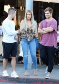 Brielle Biermann goes shopping with her friends after enjoying lunch with her friends at Il Pastaio, Beverly Hills, Los Angeles