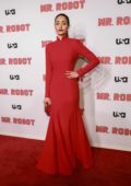 Emmy Rossum attends USA Network's 'Mr Robot' Season 4 premiere at the Village East Cinema in New York City