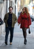 Eva Mendes looks great as she steps out for dinner with a friend in Los Angeles
