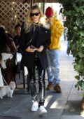Hailey and Justin Bieber enjoy a late lunch at Il Pastaio in Beverly Hills, Los Angeles