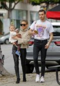 Hillary Duff and Matthew Koma grab lunch after some shopping in Beverly Hills, California