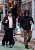 Diane Kruger and Norman Reedus go for a morning coffee run in Manhattan's West Village area, New York City