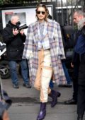 Gigi Hadid attends the Miu Miu fashion show, F/W 2020 during Paris Fashion Week in Paris, France
