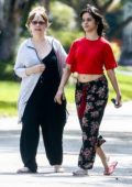 Camila Cabello and her mom Sinuhe Estrabao enjoy the fresh air during a morning stroll in Coral Gables, Florida