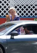 Florence Pugh spotted while out to buy some supplies with boyfriend Zach Braff in Los Angeles