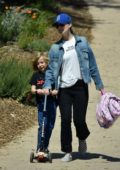 Olivia Wilde takes her kids to the park in Los Angeles