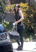 Katharine McPhee steps out in tank top and leggings in Los Angeles