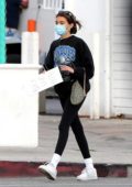 Madison Beer seen heading back to her car after the protests in West Hollywood, California