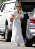 Annabelle Wallis looks great in all-white as she visits a friend in Los Angeles
