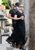 Emma Roberts and Garrett Hedlund get some breakfast to go at Larchmont Village in Los Angeles