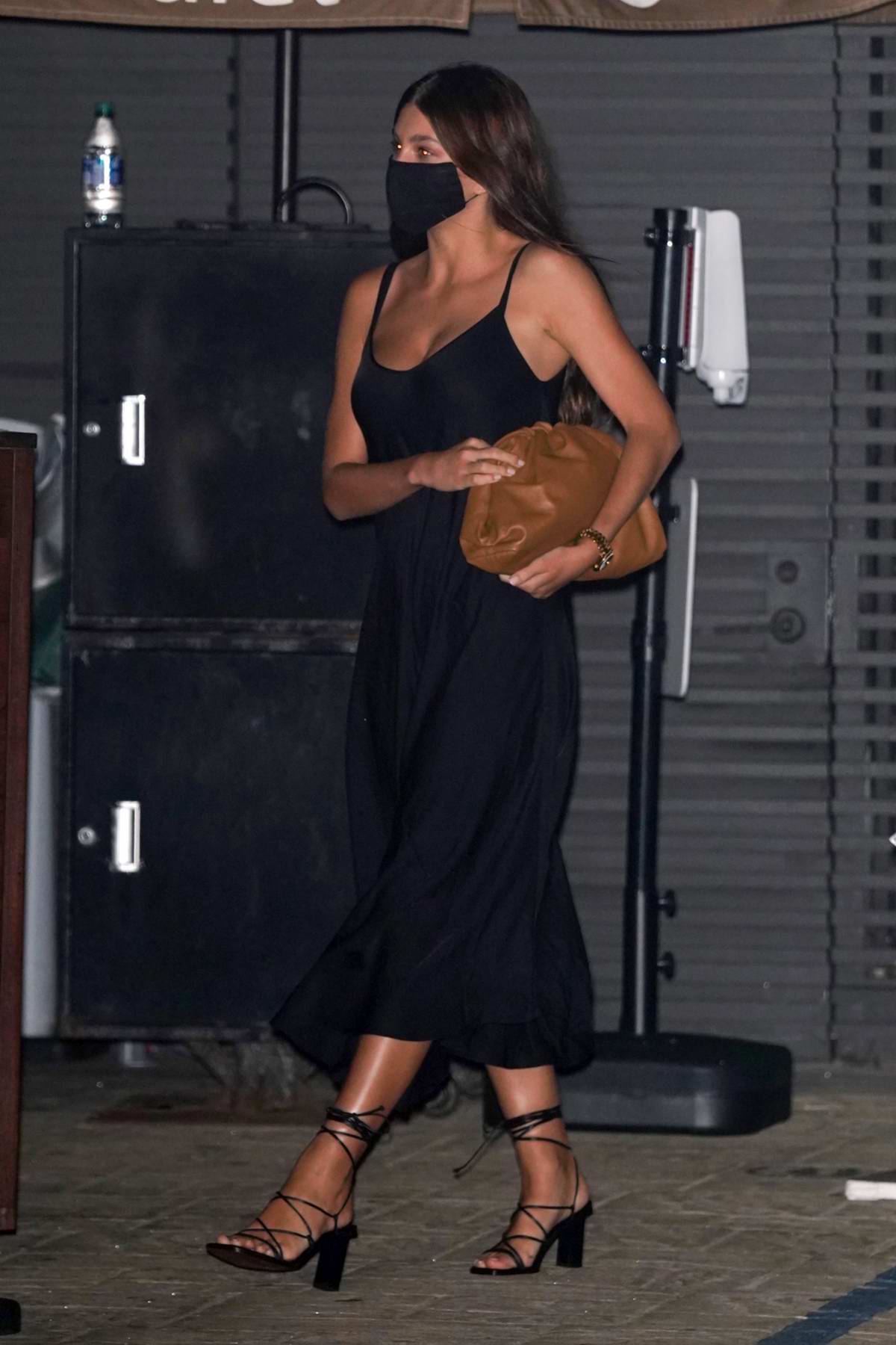 Camila Morrone and Leonardo DiCaprio enjoy dinner with family at Nobu in Malibu, California