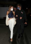 Delilah Hamlin and Eyal Booker seen leaving The Treehouse Hotel in London, UK