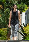 Krysten Ritter steps out on a family stroll with partner Adam Granduciel and their baby in Los Angeles