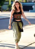 Paris Jackson sports her usual boho-chic style as she while visiting a studio in Los Angeles