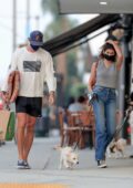 Kaia Gerber and Jacob Elordi go shopping for her dog after a coffee run in Los Angeles